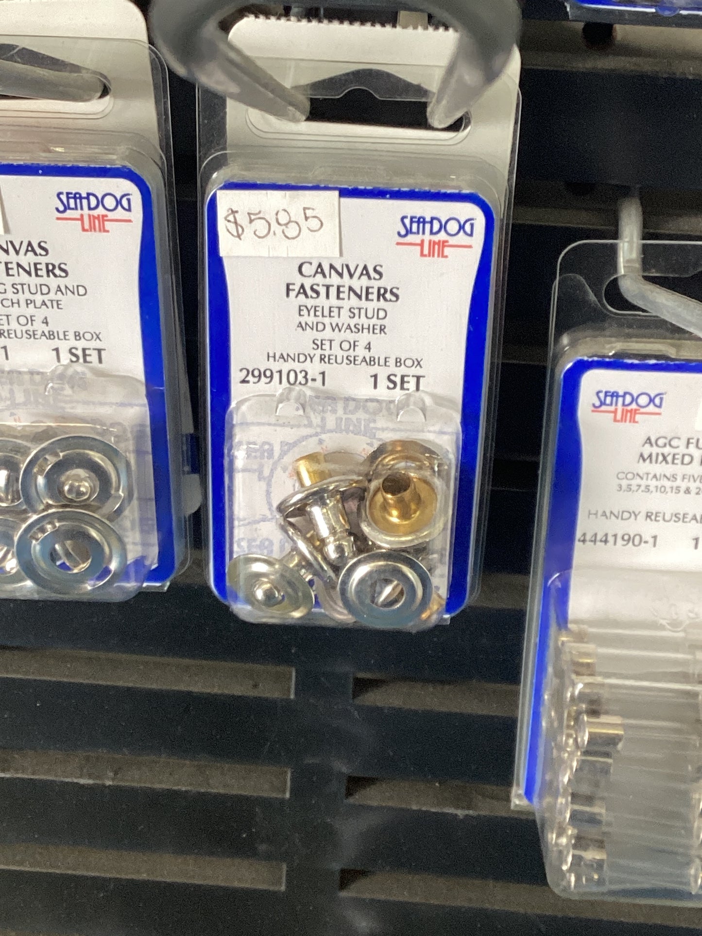 Canvas Fasterners eyelet stud and washer (set of 4)