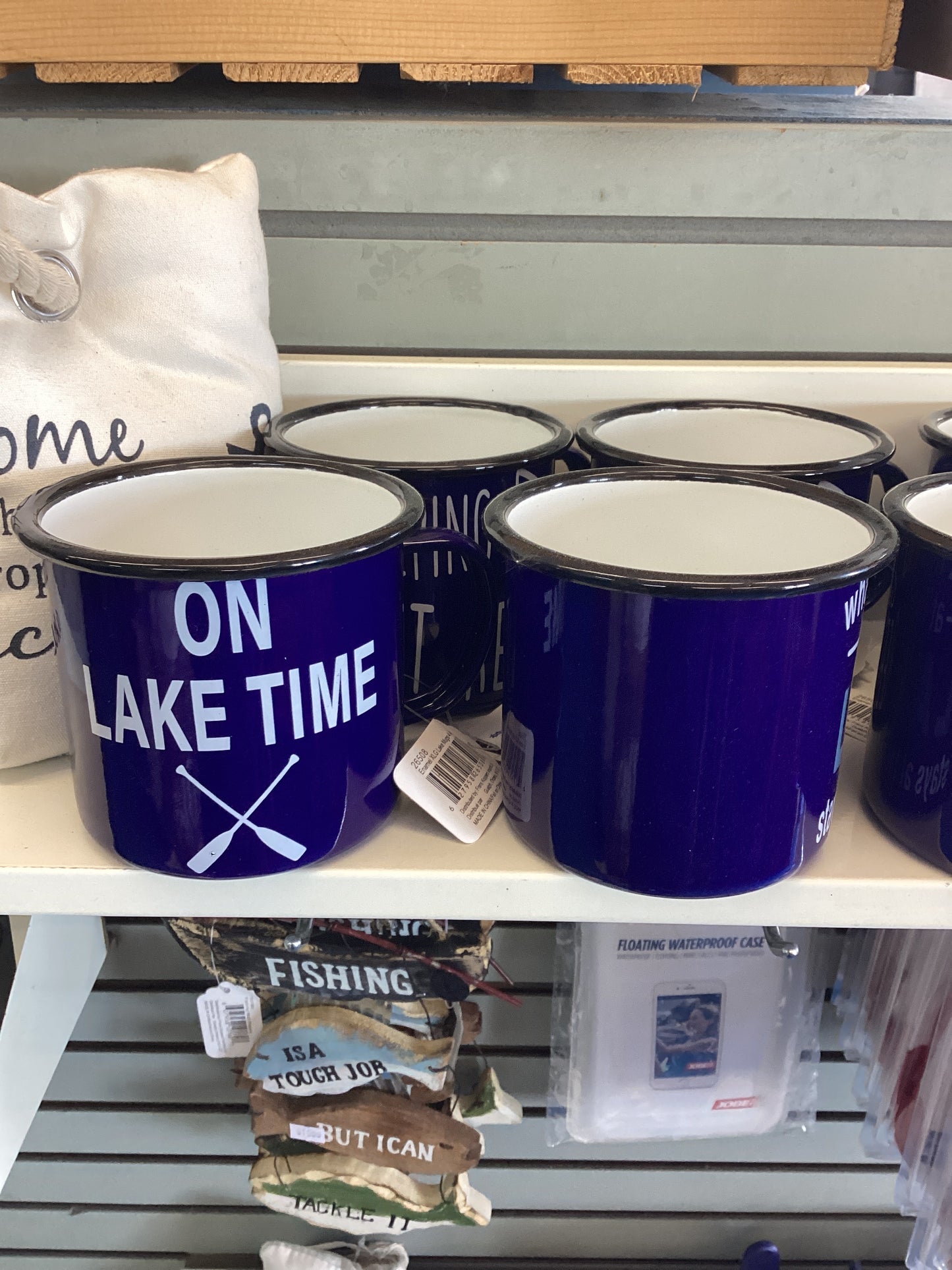 Koopers - 4 Asst. Enamel XLG Lake Mugs