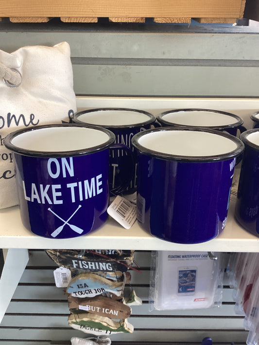 Koopers - 4 Asst. Enamel XLG Lake Mugs