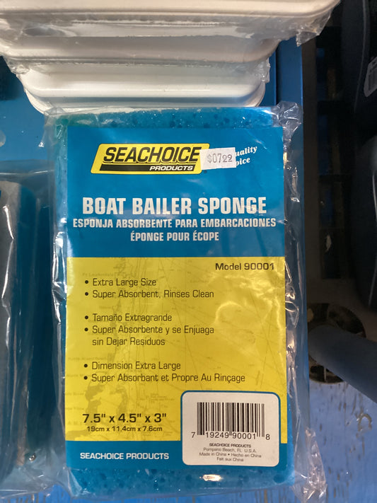 Boat bailer sponge