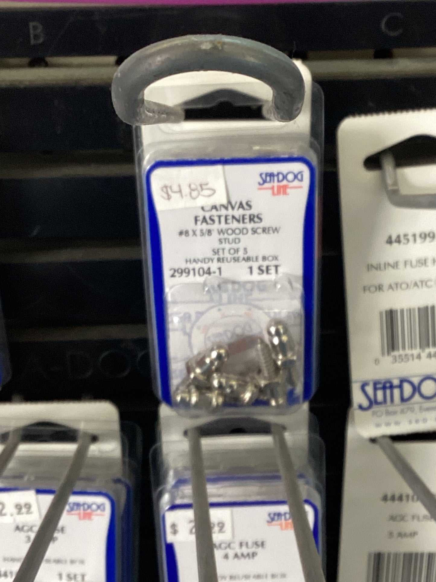 Canvas fasteners #8*5/8 wood screw stud set of 5